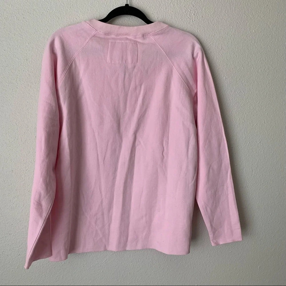 Soft as a Grape pink flip flop resort crew neck pullover S - Picture 5 of 6